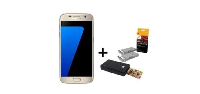 Cdiscount: Smartphone - SAMSUNG Galaxy S7 Or + Pack Mini Imprimante Kodak, à 249€ au lieu de 334€ [via ODR]