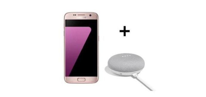 Cdiscount: Smartphone - SAMSUNG Galaxy S7 Rose + Google Home Mini Blanc Offert, à 423,6€ au lieu de 493,6€