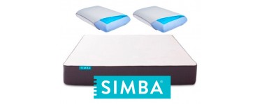 Simba Matelas: 2 oreillers à mémoire de forme avec gel rafraichissant pour l'achat d'un Matelas Hybrid