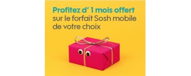 Sosh: Un mois de forfait mobile offert pour les filleuls
