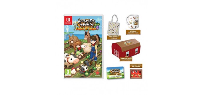 Amazon: Jeu NTD Switch - Harvest Moon: La Lumière de l'Espoir Edition Collector, à 59,18€ au lieu de 69,99€