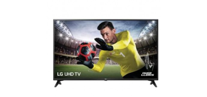 Cdiscount: TV LED 4K UHD 123 cm (49") LG 49UJ620V à 399,99€ au lieu de 599€