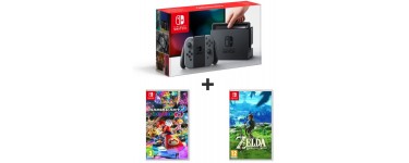 Auchan: Console Nintendo Switch + Mario Kart 8 Deluxe + The Legend Of Zelda : Breath of the Wild à 399,99€