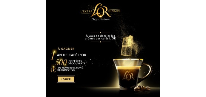 L'Or Espresso: 1 an de café l'Or Expresso et 500 coffrets découvertes à gagner