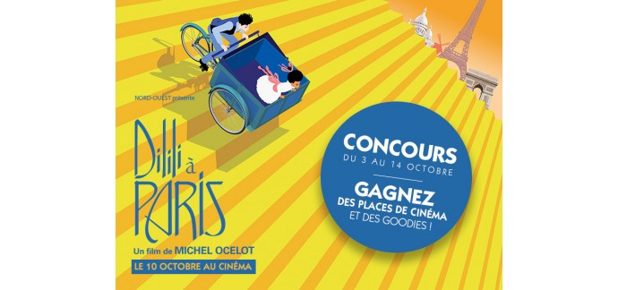 Familiscope: Des places de cinéma pour Dilili à Paris et des goodies à gagner