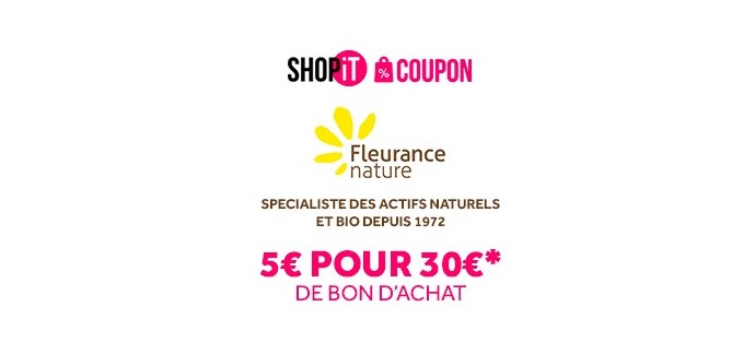 Showroomprive: Payez 5€ le bon d'achat Fleurance Nature de 30€ (valable dès 50€ d'achat)