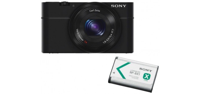 Amazon: Appareil photo numérique SONY RX100 + 1 Batterie Rechargeable à 317,89€
