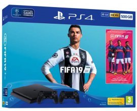 Cdiscount: Pack PS4 500 Go + FIFA 19 + 2ème manette PS4 DualShock 4 + 14 jours d'essai PlayStation Plus à 319€