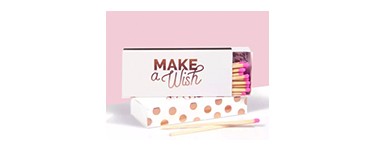 My Jolie Candle: Une boîte d'allumettes "Make a Wish" offerte dès 25€ d'achat
