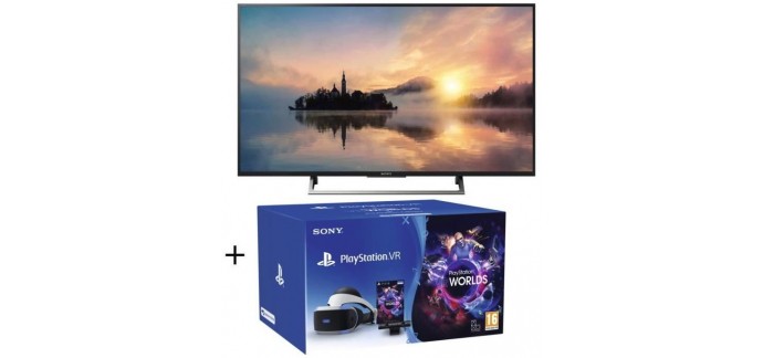 Cdiscount: TV LED 4K HDR Sony 123 cm (9") + Playstation VR V2 + Caméra + jeu VR Worlds à 599,99€