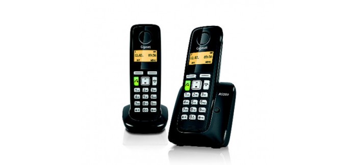 BUT: Pack Téléphone sans fil - GIGASET AS350 Duo Noir, à 29,99€ au lieu de 34,99€