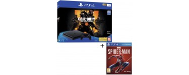Cdiscount: Pack PS4 1 To Noire + 2 jeux PS4 : Call of Duty Black Ops 4 + Marvel's Spider-Man à 349,99€