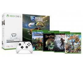 Microsoft: Pack Xbox One S 1 To Rocket League + 2e manette + 4 jeux à 299 €