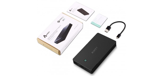 Amazon: Batterie externe 20000mAh Quick Charge 2.0 AUKEY compatible iPhone, iPad ou smartphones Android