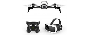 Mistergooddeal: Drone Parrot Bebop 2 Blanc + Skycontroller 2 + Cockpit Glasses à 319,99€