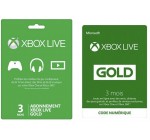 Micromania:  3 mois d'abonnement au Xbox Live achetés = 3 mois d'abonnement offerts