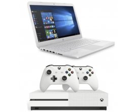 Cdiscount: PC portable 14" HP Windows 10, RAM 4Go, SSD 32Go + console Xbox One S 1 To avec 2 manettes à 299,99€