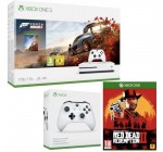 Cdiscount: Xbox One S 1 To + 2 manettes + Forza Horizon 4 (à télécharger) + Red Dead Redemption 2 à 259,99€