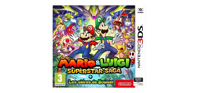 Micromania: Jeu Nintendo 3DS Mario & Luigi Superstar Saga + Les Sbires de Bowser à 14,99€