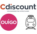 Cdiscount: 40€ offerts sur Cdiscount pour l'achat d'un billet de train OUIGO