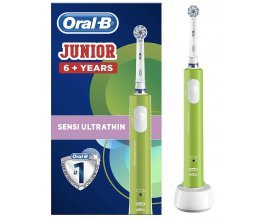 Amazon: Brosse à dents électrique enfant à partir de 6 ans Oral-B Junior 6+ Verte à 13,55€