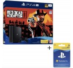 Cdiscount: Pack PS4 Pro 1To Noire + Red Dead Redemption 2 + Abonnement Playstation Plus 3 Mois à 439,99€