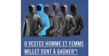 Millet: 6 doudounes ou polaires Millet pour femme et homme à gagner