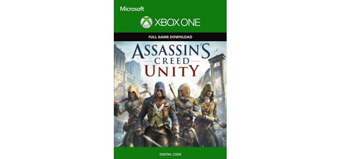 CDKeys: Assassin's Creed Unity sur Xbox One en version dématérialisée à 1,09€