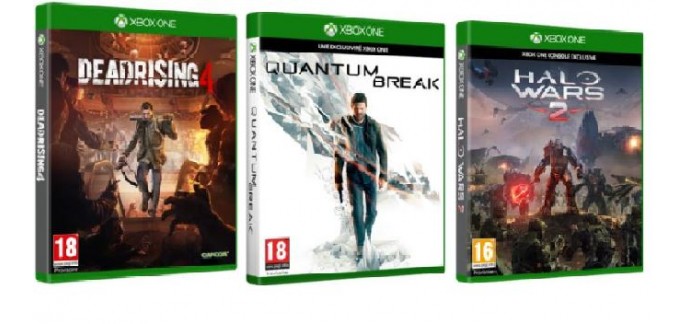 Boulanger: Pack Jeux Xbox One : Dead Rising 4 + Quantum Break + Halo Wars 2 à 34,99€ 