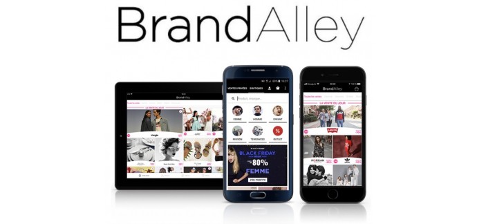 Brandalley: 15% de réduction de 17h à minuit sur l'application mobile