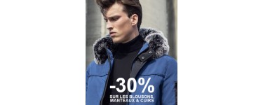 IZAC: -30% sur les blousons, manteaux et cuirs de la collection Automne-hiver 2018/19