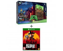 Auchan: Console Xbox One S 1To Limited Edition Minecraft + Red Dead Redemption 2 à 249€