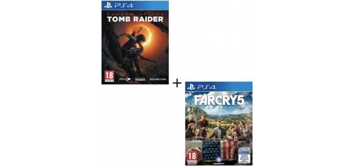 Cdiscount: Shadow of the Tomb Raider + Far Cry 5 sur PS4 à 49,99€