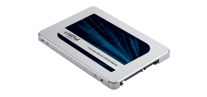 Rue du Commerce: SSD Interne - CRUCIAL MX500 500 Go 2,5" SATA III 6 Gb/s, à 79,99€ au lieu de 98,95€