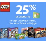 Auchan:  25% de cagnotte Waaoh sur les Lego City, Friends, Star Wars, Technic, Ninjago et Duplo