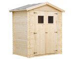Cdiscount: Abri de jardin emboîté en sapin FSC brut à 349,99€ au lieu de 436,78€
