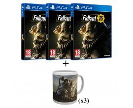 Auchan: 3 Jeux PS4 Fallout 76 + 3 Mugs offert au prix de 120€ au lieu de 179,94€