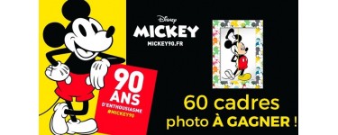 Géant Casino: 60 cadres photos magnétiques Mickey à gagner