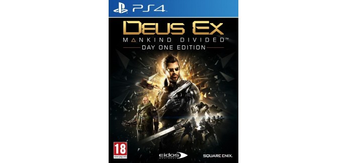 Rakuten: Jeu PS4 - Deus Ex : Mankind Divided Day One Edition à 4,95€ au lieu de 69,99€