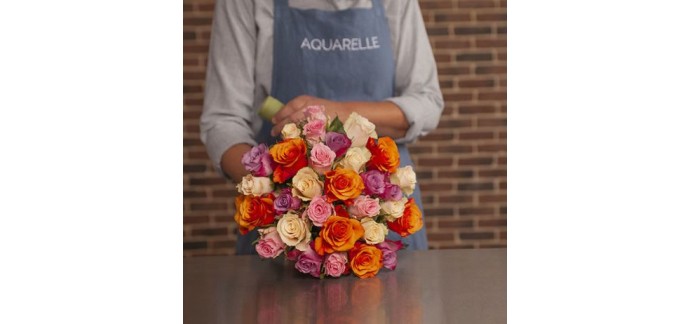 Aquarelle: Le bouquet méli-mélo à 27 € au lieu de 37 €