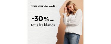 navabi: [Cyber Week] -30% sur tous les blancs