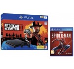 Amazon: Pack PS4 1 To + 2 jeux (Red Dead Redemption et Marvel's Spiderman) à 299,99€