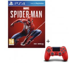 Cdiscount: Pack Jeu PS4 Marvel's Spider-Man + Manette PS4 DualShock 4 Rouge V2 à 74,99€