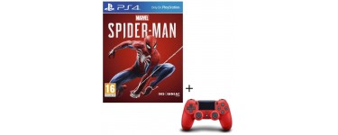 Cdiscount: Pack Jeu PS4 Marvel's Spider-Man + Manette PS4 DualShock 4 Rouge V2 à 74,99€ 