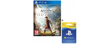 Cdiscount: Pack Jeu PS4 Assassin's Creed Odyssey + Abonnement PlayStation Plus 12 mois à 73,99€ 