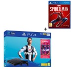 Cdiscount: Pack PS4 1 To Noire + 2 Jeux : FIFA 19 + Marvel's Spider-Man à 299,99€ 