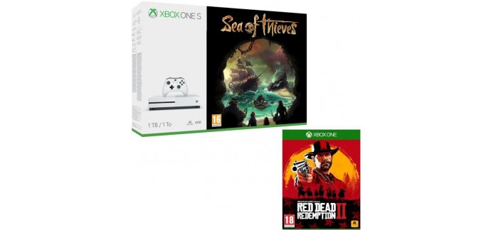 Cdiscount: Pack Xbox One S 1To Sea of Thieves + Red Dead Redemption 2 à 229,99€
