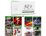 Auchan: Pack Console Xbox One S 1To + 2 manettes + 8 jeux à 289€