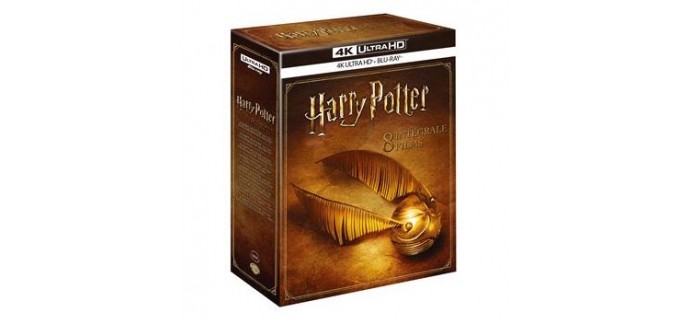 Fnac: Coffret Harry Potter L'intégrale des 8 films Blu-ray 4K Ultra HD au prix de 80€