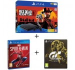Auchan: Black Friday : PS4 1To Red Dead Redemption + Spider-Man + Gran Turismo Sport à 309,99€ (exclu web)